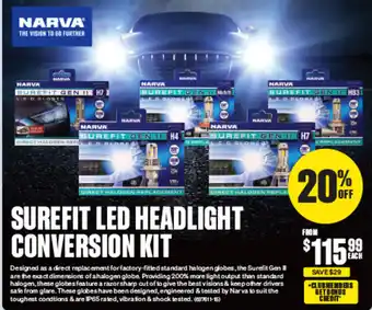 SuperCheap Auto Surefit Led Headlight Conversion Kit offer