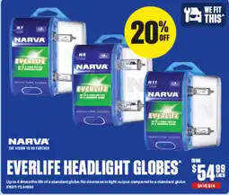 SuperCheap Auto Everlife Headlight Globes offer