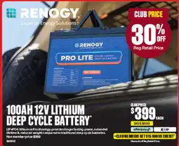 SuperCheap Auto 100AH 12V Lithium Deep Cycle Battery offer