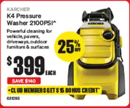 SuperCheap Auto K4 Pressure Washer 2100PSI offer