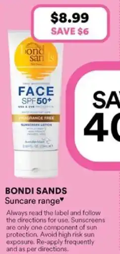 Priceline Bondi Sands Suncare Range offer