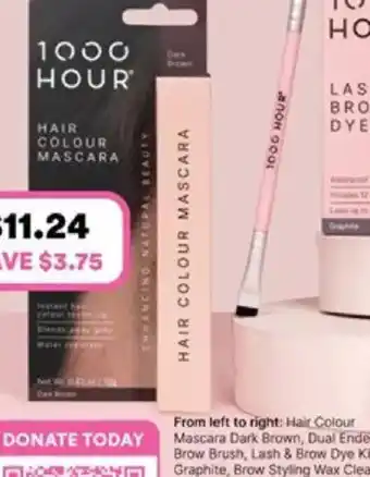 Priceline Hair Colour Mascara Dark Brown offer