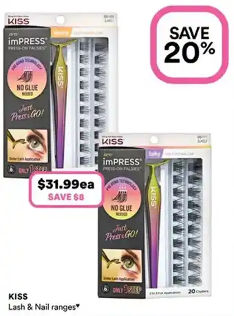 Priceline Kiss Lash & Nail Ranges offer