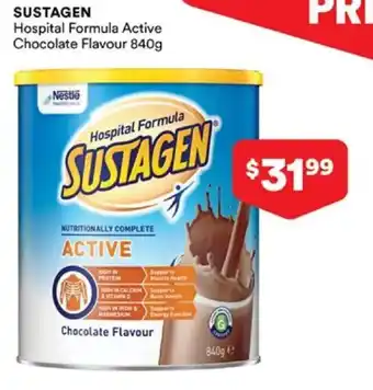 Priceline Sustagen Hospital Formula Active Chocolate Flavour offer