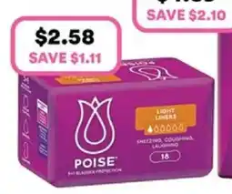 Priceline Poise Light Liners offer