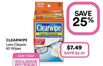 Priceline Clearwipe Lens Cleaner offer