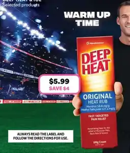 Priceline Deep Heat offer