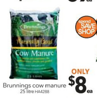 Brunnings Cow Manure 25 litre