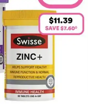 Priceline Swisse Zinc+ offer