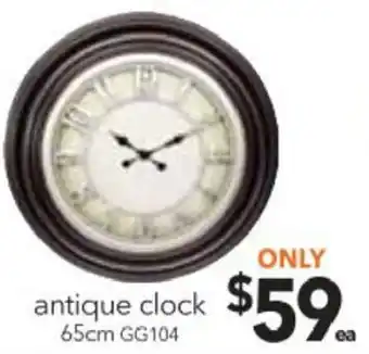 Cheap as Chips Antique Clock 65cm offer
