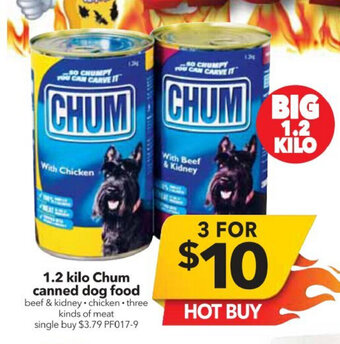 Cheap as Chips 1.2 Kilo Chum Canned Dog Food offer