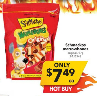 Cheap as Chips Schmackos Marrowbones 737g offer