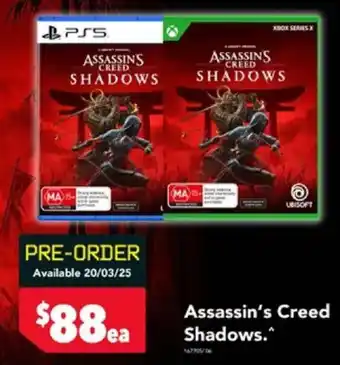 Harvey Norman Assassin's Creed Shadows offer