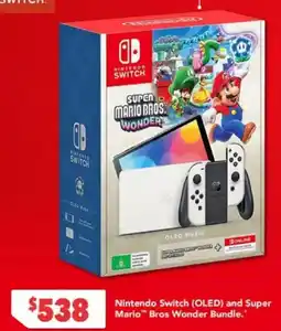 Harvey Norman Nintendo Switch OLED and Super Mario Bros Wonder Bundle offer