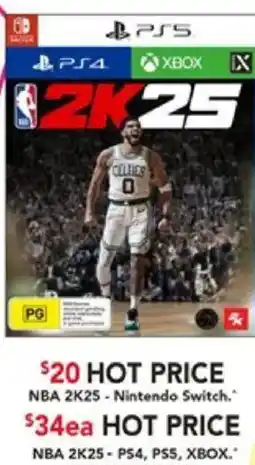 Harvey Norman Nba 2k25  ps4 pss xbox offer