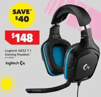 Harvey Norman Logitech G432 7.1 Gaming Headset offer