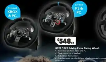 Harvey Norman G920/G29 Driving Force Racing Wheel offer