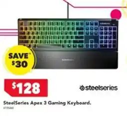 Harvey Norman SteelSeries Apex 3 Gaming Keyboard offer