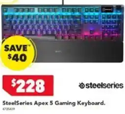 Harvey Norman SteelSeries Apex 5 Gaming Keyboard offer