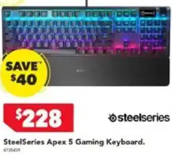 Harvey Norman SteelSeries Apex 5 Gaming Keyboard offer