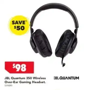 Harvey Norman JBL Quantum 350 Wireless Over Ear Gaming Headset offer