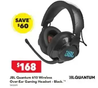 Harvey Norman JBL Quantum 610 Wireless Over-Ear Gaming Headset  Black offer