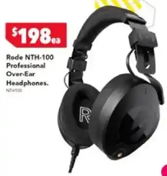 Harvey Norman Rode NTH-100 Professional Over Ear Headphones offer