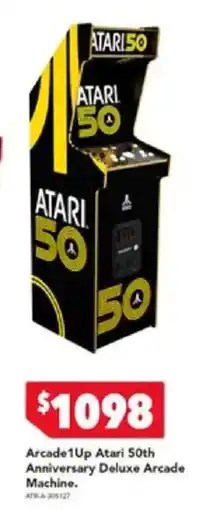 Harvey Norman Arcade 1 Up Atari 50th Anniversary Deluxe Arcade Machine offer