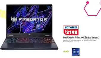 Harvey Norman Acer Predator Helios Neo Gaming Laptop offer