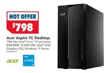 Harvey Norman Acer Aspire TC Desktop offer