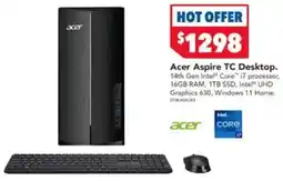 Harvey Norman Acer Aspire TC Desktop offer