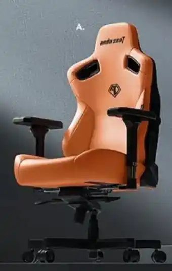 Harvey Norman AndaSeat Kaiser 3 Chair Orange XL offer