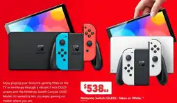 Harvey Norman Nintendo Switch OLED  Neon or White offer