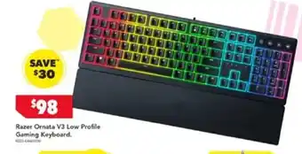 Harvey Norman Razer Ornata V3 Low Profile Gaming Keyboard offer