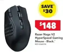 Harvey Norman Razer Naga V2 HyperSpeed Gaming Mouse Black offer