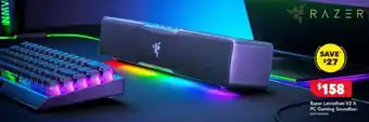 Harvey Norman Razer Leviathan V2 X PC Gaming Soundbar offer