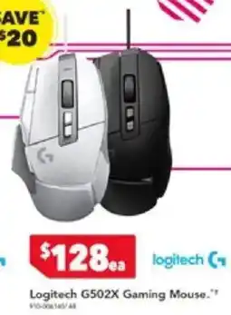 Harvey Norman Logitech G502X Gaming Mouse offer