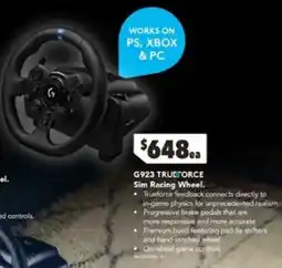 Harvey Norman G923 tructorce Sim Racing Wheel offer