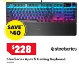 Harvey Norman SteelSeries Apex 5 Gaming Keyboard offer