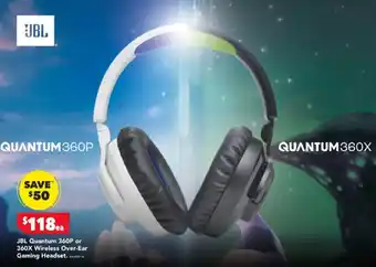 Harvey Norman JBL Quantum 360P or 360X Wireless Over-Ear Gaming Headset offer