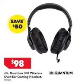 Harvey Norman JBL Quantum 350 Wireless Over-Ear Gaming Headset offer