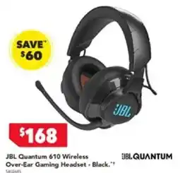 Harvey Norman JBL Quantum 610 Wireless Over-Ear Gaming Headset Black offer