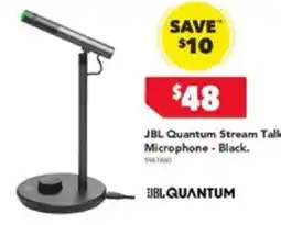 Harvey Norman JBL Quantum Stream Talk Microphone  Black offer