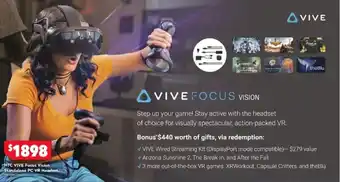 Harvey Norman HTC VIVE Focus Vision Standalone PC VR Headset offer