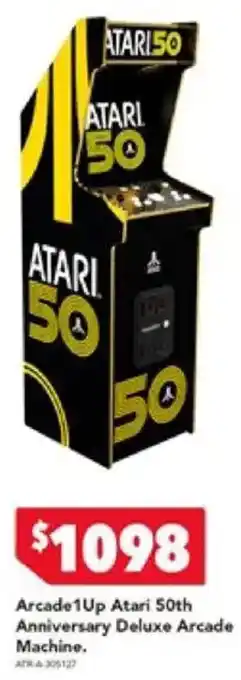 Harvey Norman Arcade 1 Up Atari 50th Anniversary Deluxe Arcade Machine offer