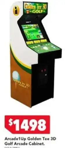 Harvey Norman Arcade1Up Golden Tee 3D Golf Arcade Cabinet offer