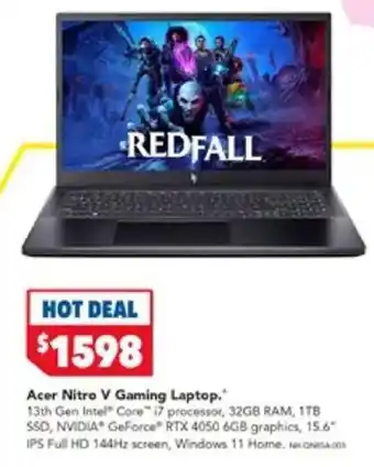 Harvey Norman Acer Nitro V Gaming Laptop offer