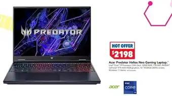 Harvey Norman Acer Predator Helios Neo Gaming Laptop offer