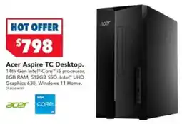 Harvey Norman Acer Aspire TC Desktop offer