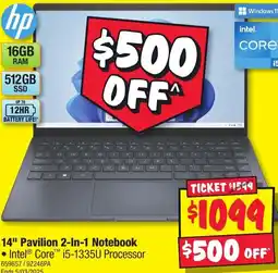 JB Hi-Fi 14 Pavilion 2-In-1 Notebook offer